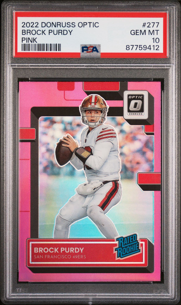 2022 Panini Donruss Optic Brock Purdy #277 PSA 10 GEM MINT