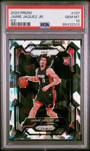 2023 Panini Prizm Ice Jaime Jaquez Jr. #137 PSA 10 GEM MINT