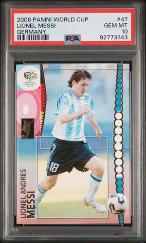 2006 Panini World Cup Lionel Messi #47 PSA 10 GEM MINT