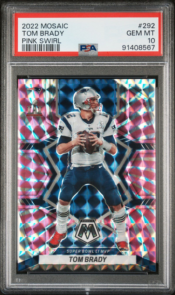 2022 Mosaic Tom Brady Pink Swirl #292 PSA 10 GEM MINT