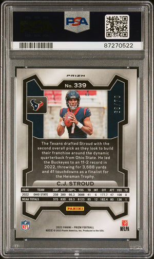 2023 Prizm Cj Stroud No Huddle Red PSA 10